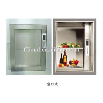 kitchen used and restaurant using food elevator dumbwaiter